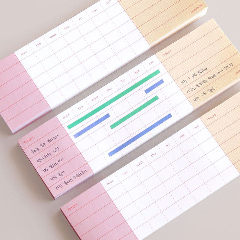 Jam Studio Goal Tracker Notepad