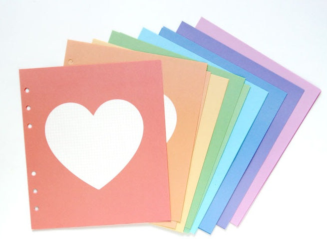 Jam Studio A6 Wide Deco Refill - 03 Pastel Heart