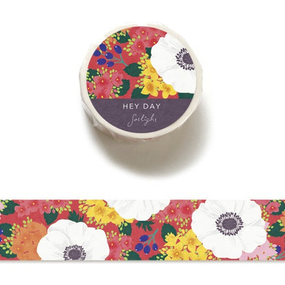 Sotlight HEY DAY Masking Tape 20mm - Kalanchoe and Poppy