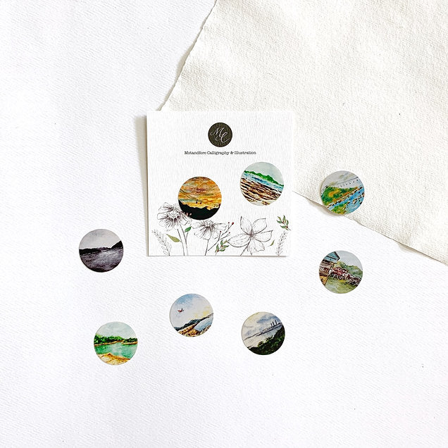 Mstandforc The Tiny Landscape - Hong Kong Stickers