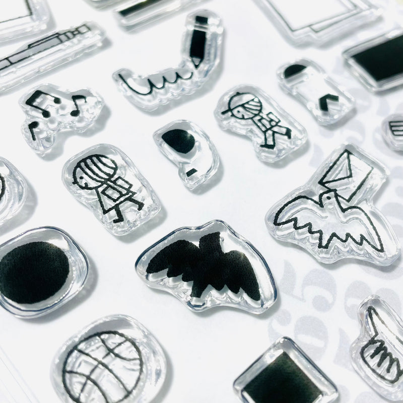 Sakuralala x Igloo*Dining* 365™ Clear Stamps - School