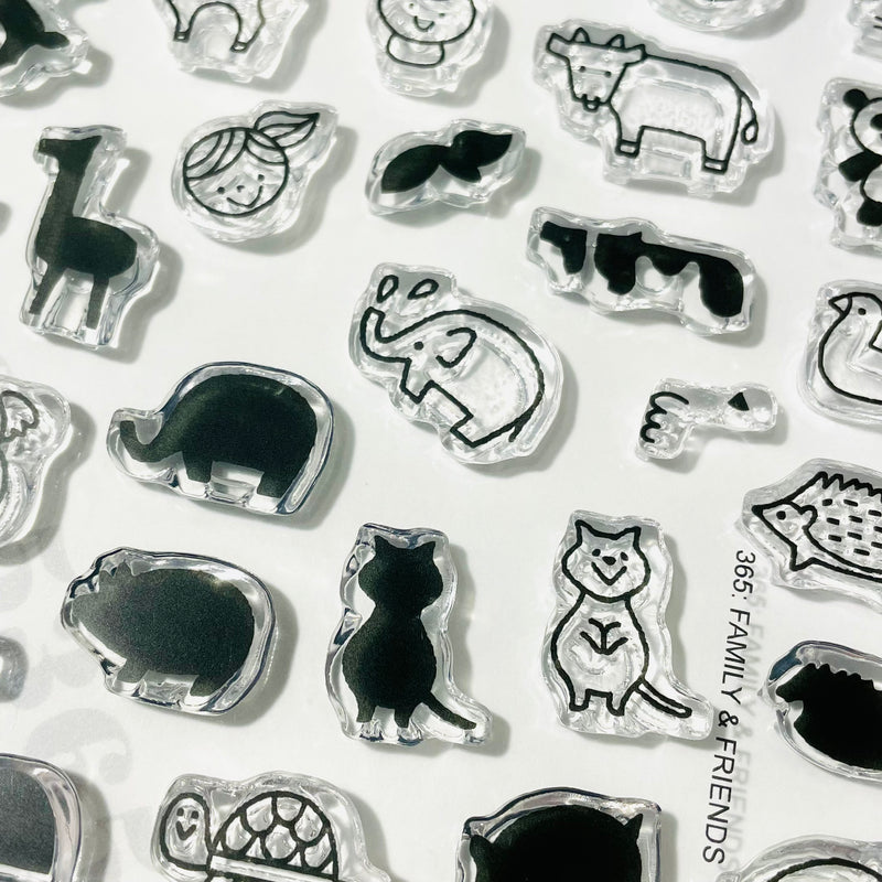 Sakuralala x Igloo*Dining* 365™ Clear Stamps - Family & Friends