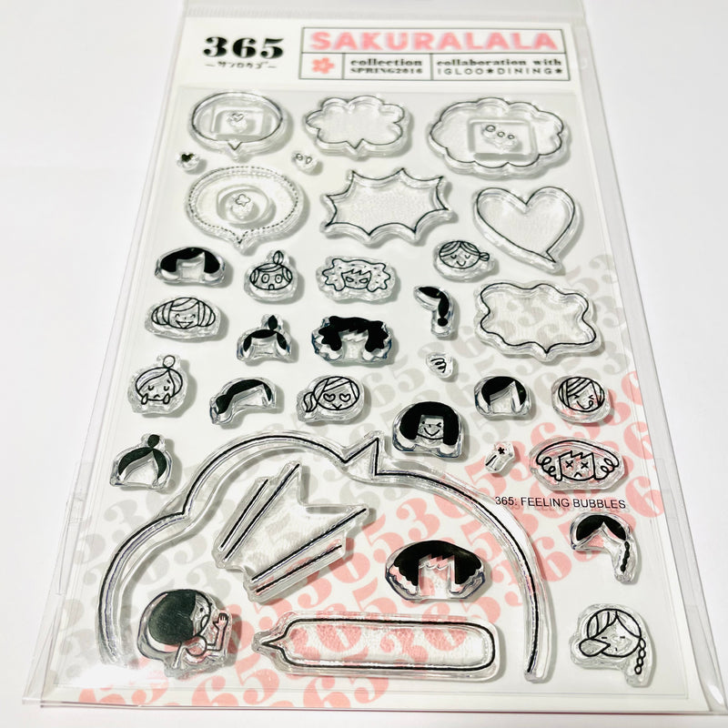 Sakuralala x Igloo*Dining* 365™ Clear Stamps - Feeling Bubble