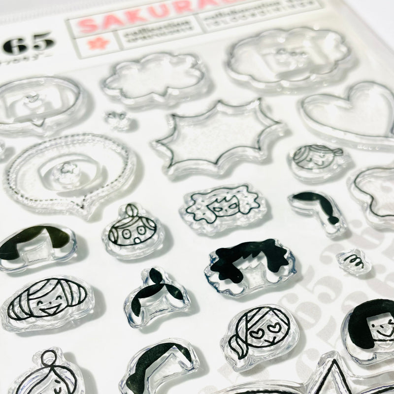 Sakuralala x Igloo*Dining* 365™ Clear Stamps - Feeling Bubble