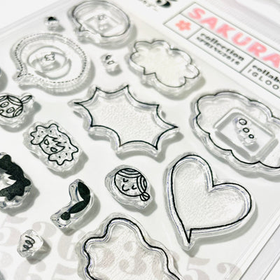 Sakuralala x Igloo*Dining* 365™ Clear Stamps - Feeling Bubble
