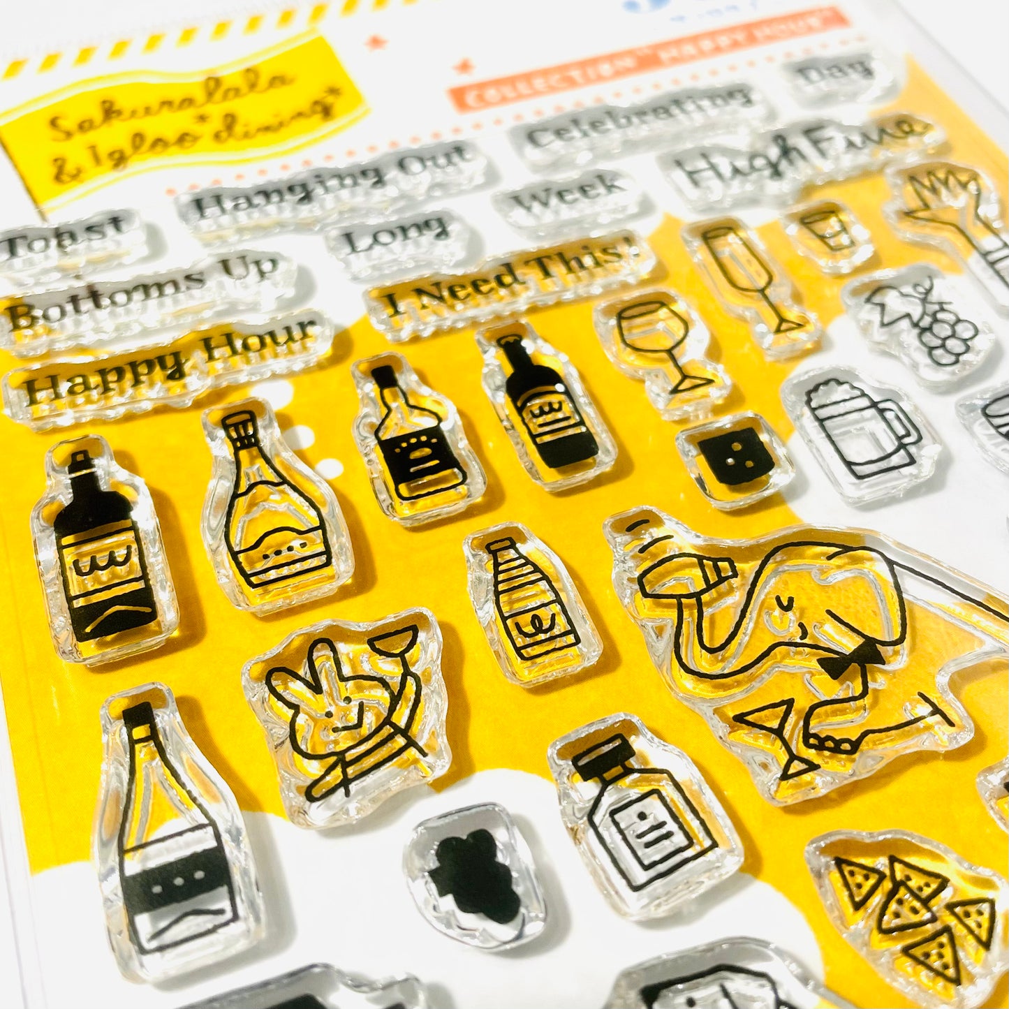 Sakuralala x Igloo*Dining* 365™ Clear Stamps - Happy Hour