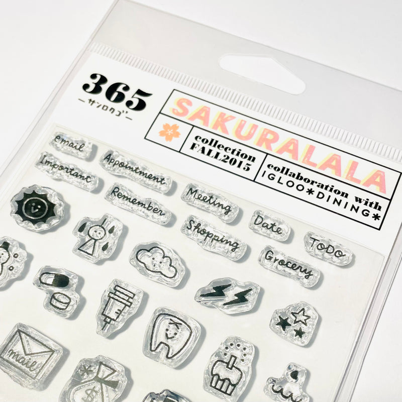 Sakuralala x Igloo*Dining* 365™ Clear Stamps - Daily