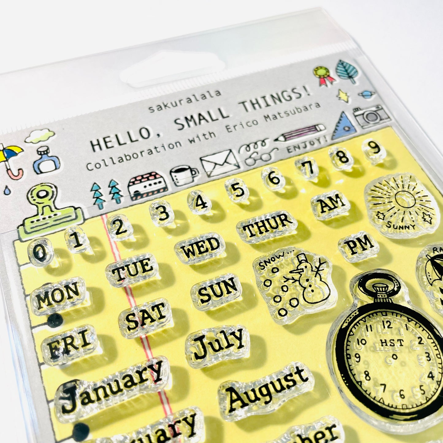 Sakuralala x eric Hello Small Things! Clear Stamps - Plan On It