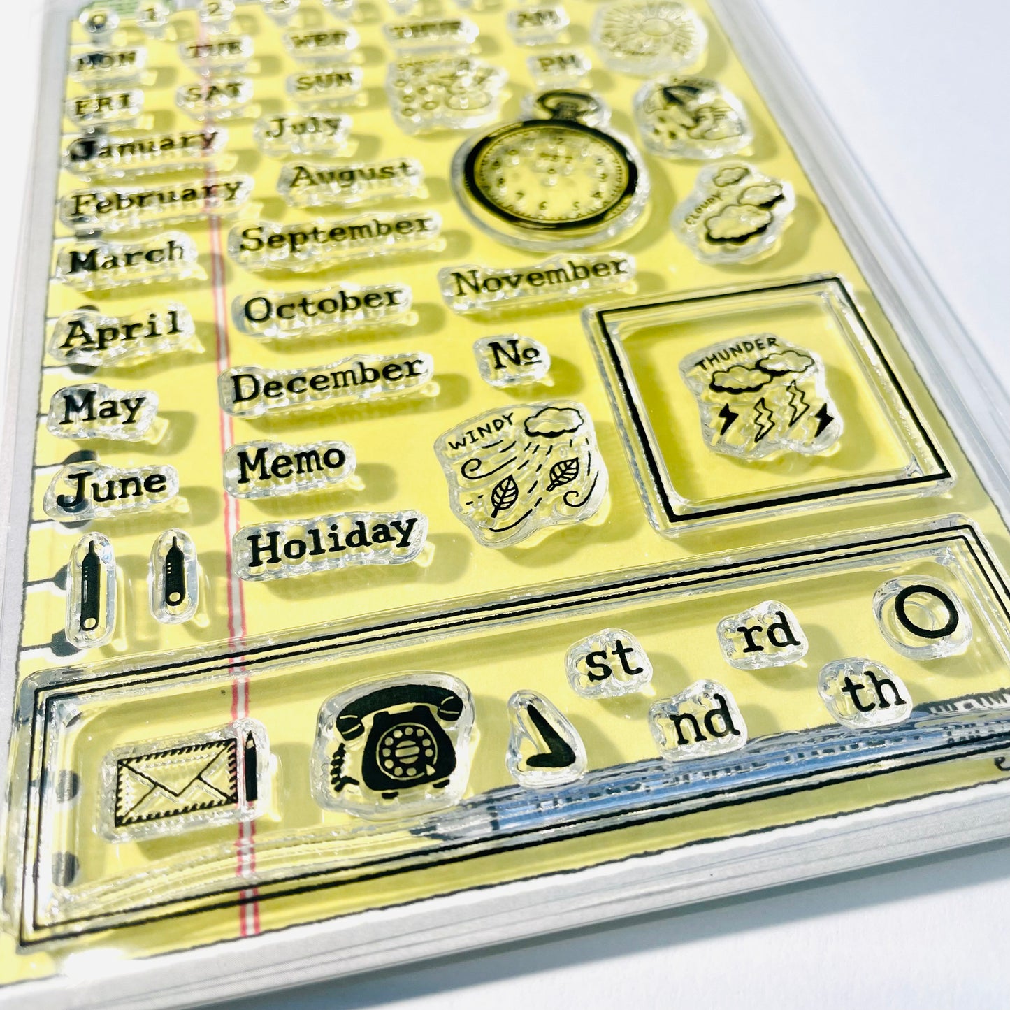 Sakuralala x eric Hello Small Things! Clear Stamps - Plan On It