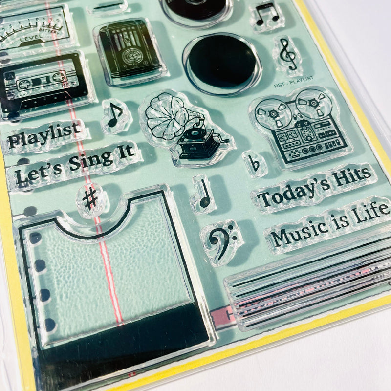 Sakuralala x Hello Small Things! Clear Stamps - Playlist