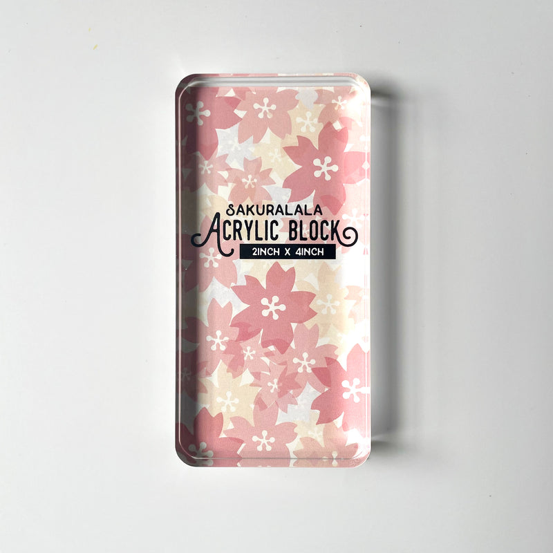 Sakuralala Acrylic Stamp Block - 2 x 4 inch