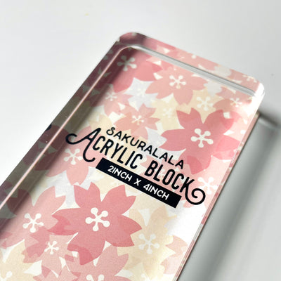 Sakuralala Acrylic Stamp Block - 2 x 4 inch