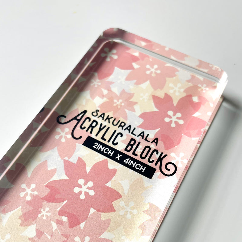 Sakuralala Acrylic Stamp Block - 2 x 4 inch