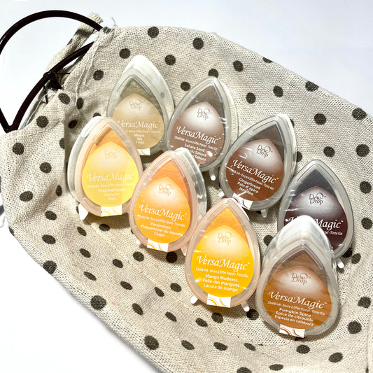 Tsukineko VersaMagic Dew Drop Ink Pads - Yellow, Orange & Brown Series