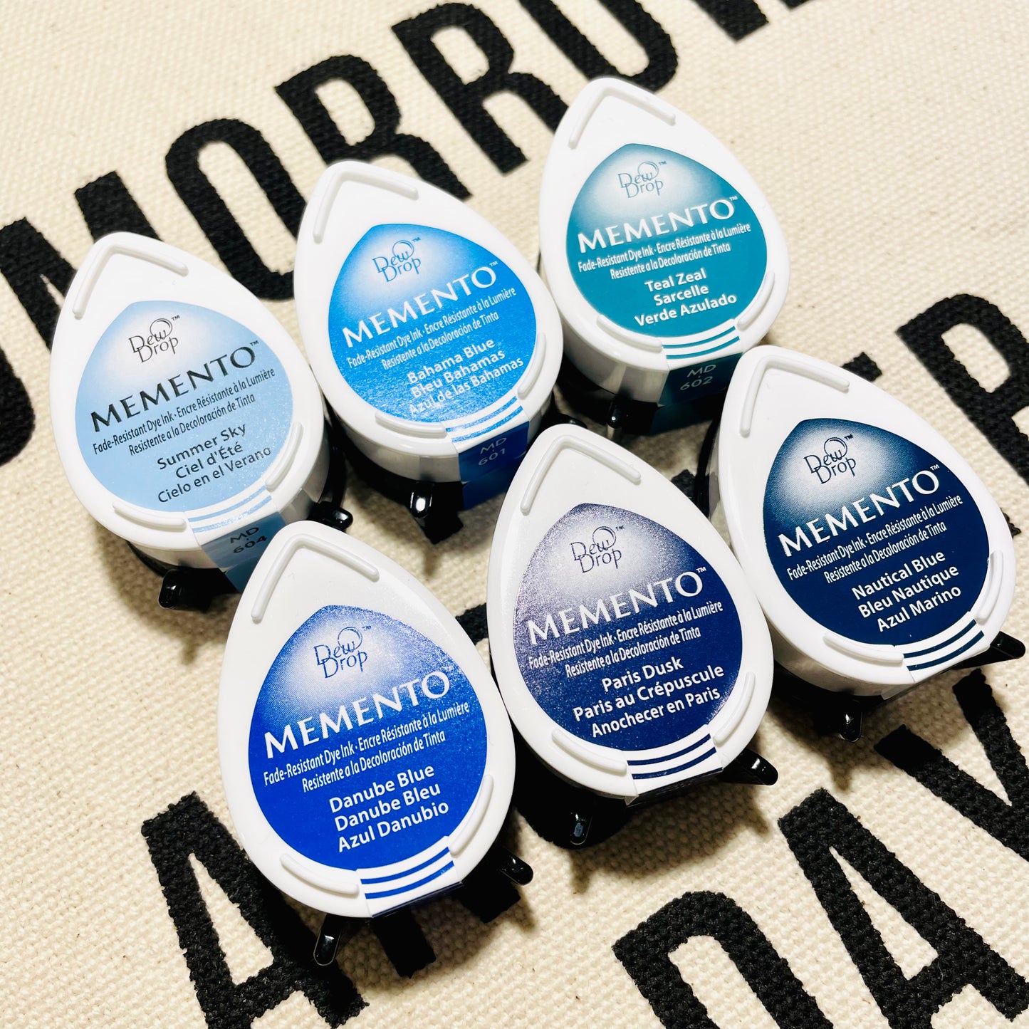 Tsukineko Memento Dew Drop Ink Pad - Blue Series