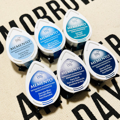 Tsukineko Memento Dew Drop Ink Pad - Blue Series
