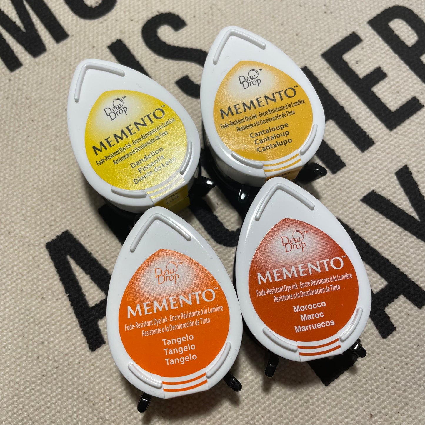 Tsukineko Memento Dew Drop Ink Pad - Yellow and Orange Series
