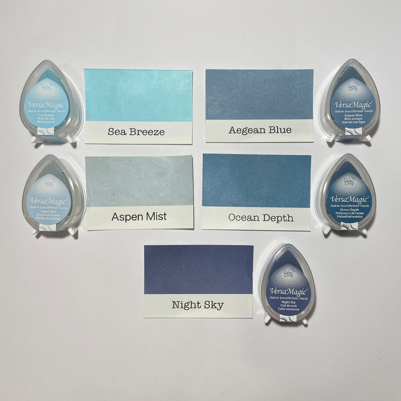 Tsukineko VersaMagic Dew Drop Ink Pad - Blue and Purple Series