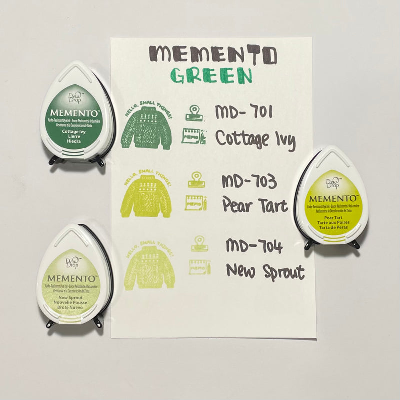 Tsukineko Memento Dew Drop Ink Pad - Green Series – Shokakko