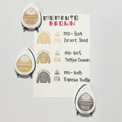 Tsukineko Memento Dew Drop Ink Pad - Brown Series