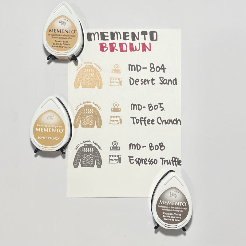 Tsukineko Memento Dew Drop Ink Pad - Brown Series
