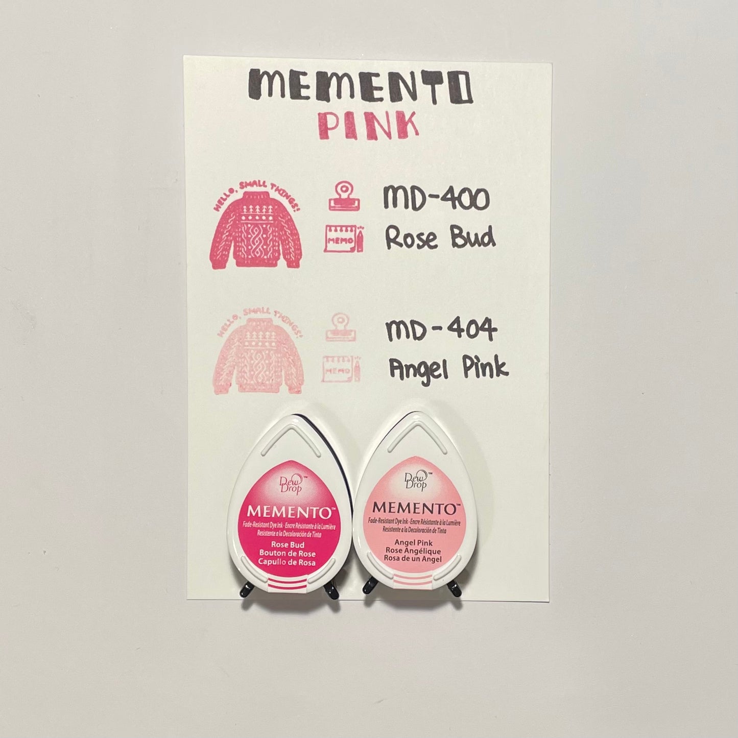 Tsukineko Memento Dew Drop Ink Pad - Pink and Red Series