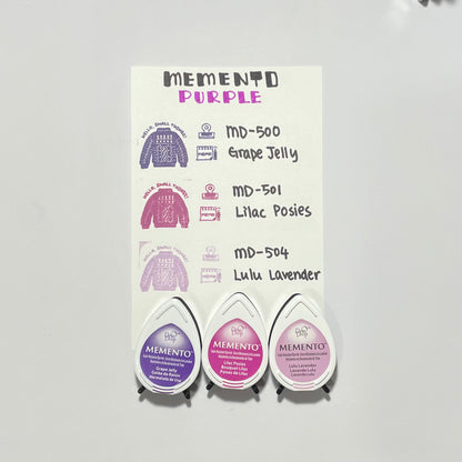 Tsukineko Memento Dew Drop Ink Pad - Purple Series