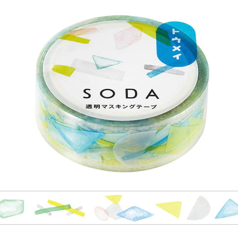 King Jim Hitotoki SODA Masking Tape 15mm - Shapes