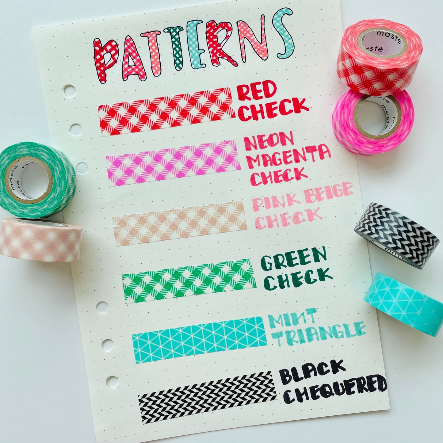 Mark's Masté Basic Pattern Masking Tape - Patterns