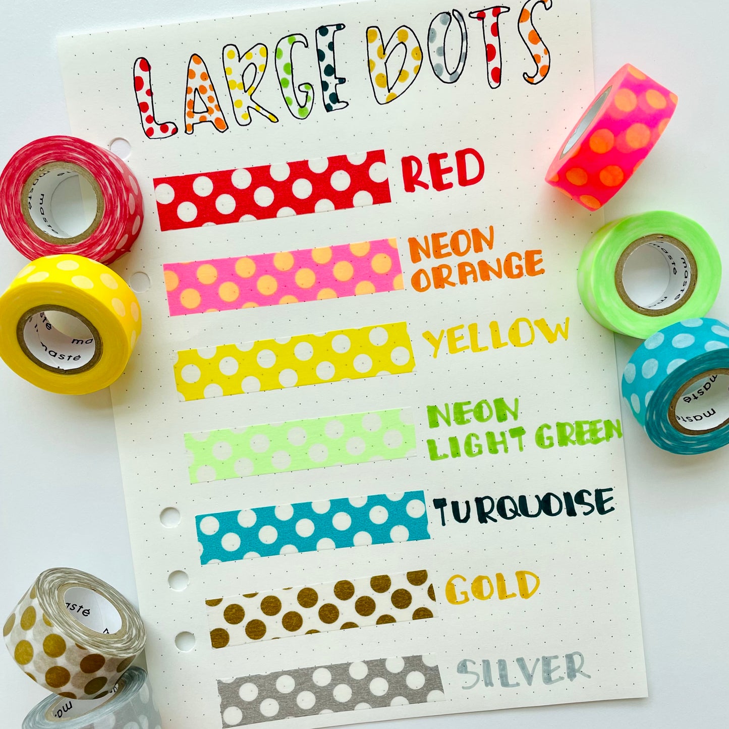 Mark's Masté Basic Pattern Masking Tape - Large Dots