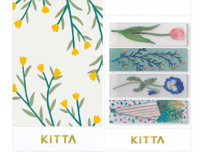 King Jim Hitotoki KITTA Clear Masking Tape - Flower