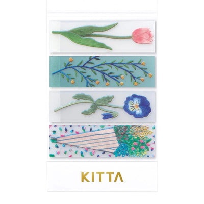 King Jim Hitotoki KITTA Clear Masking Tape - Flower