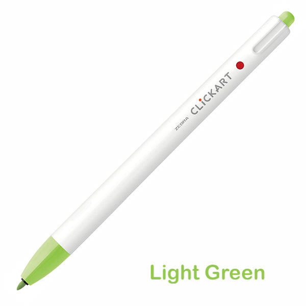 Zebra CLiCKART Retractable Markers - Green Series