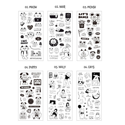 Iconic Line Drawing Stickers