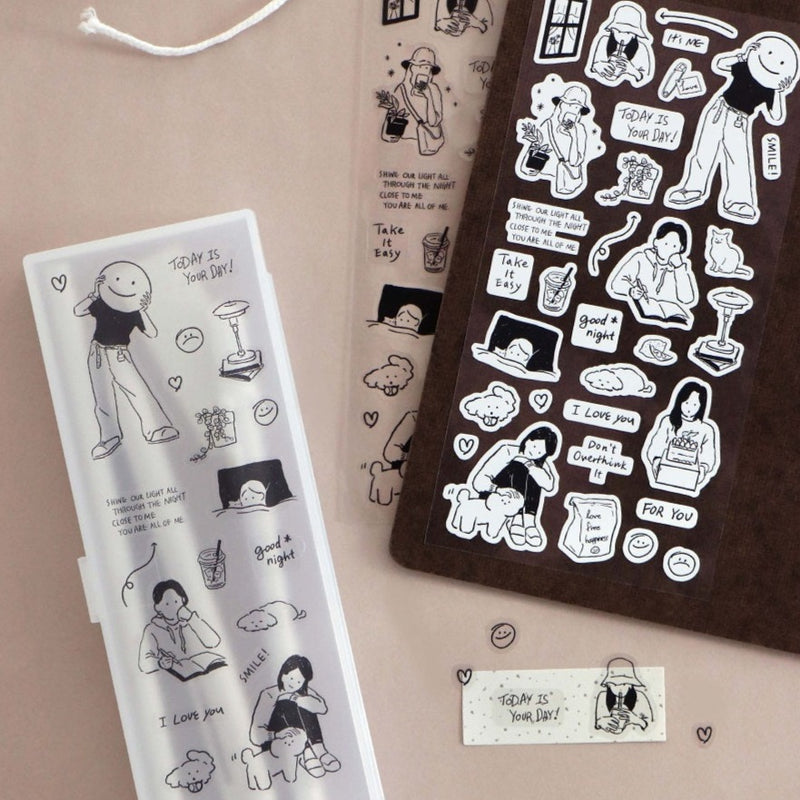 Iconic Line Drawing Stickers