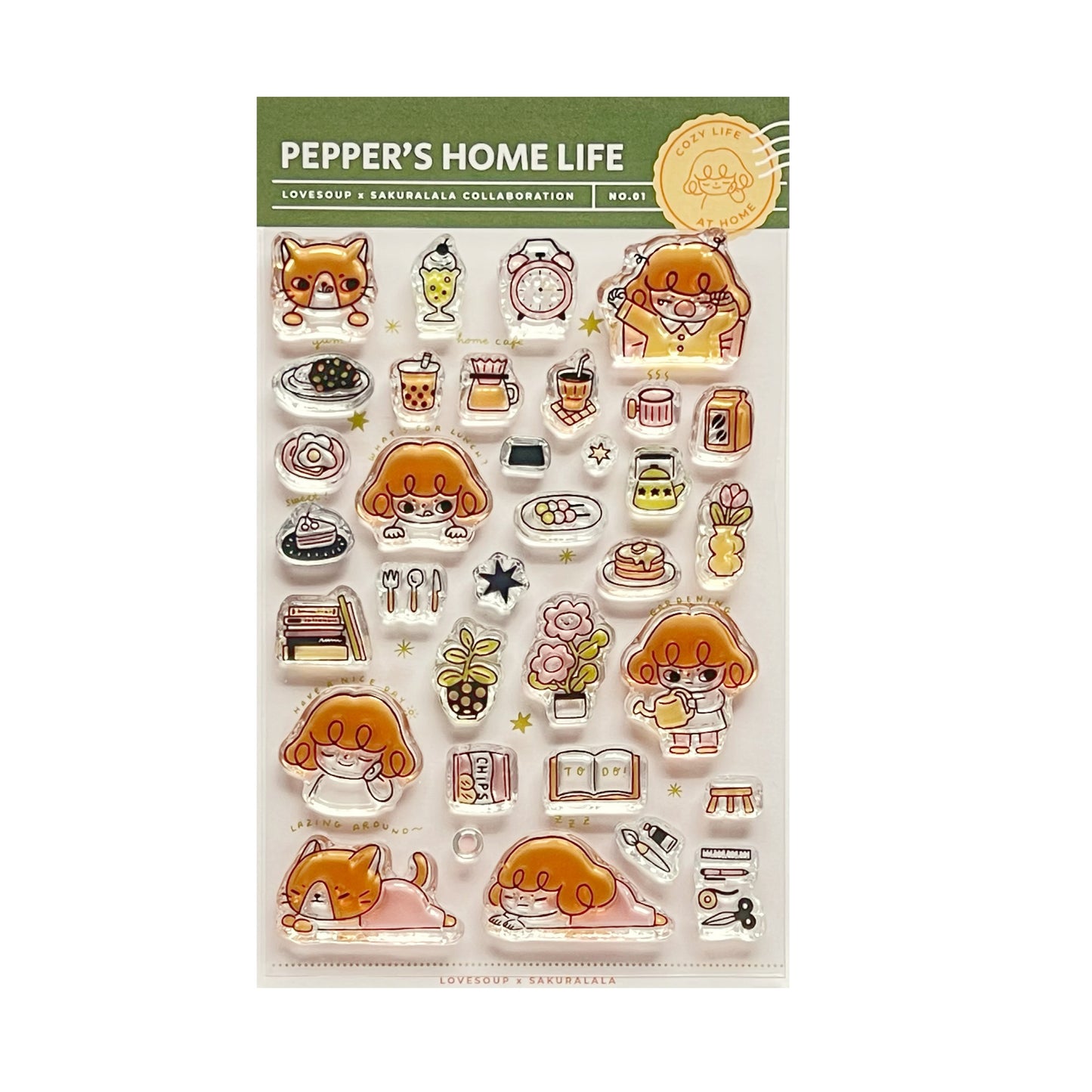 Sakuralala x Lovesoup Clear Stamps - Pepper's Home Life