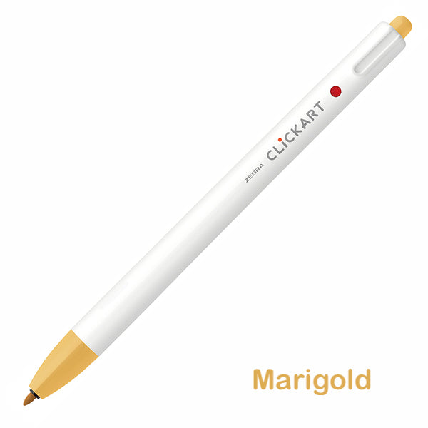 Zebra CLiCKART Retractable Markers - Orange and Yellow Series
