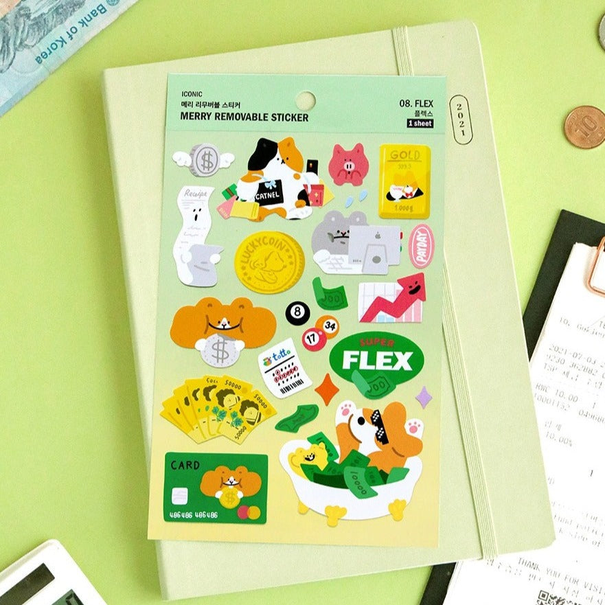 Iconic Merry Removable Stickers