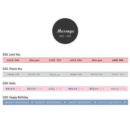 Iconic Message Masking Tapes