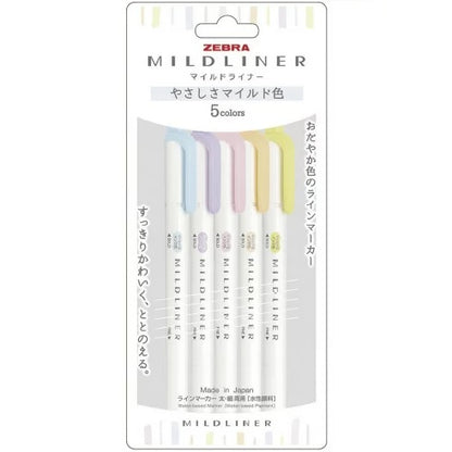 Zebra MILDLINER Double Ended Highlighter Set - Gentle