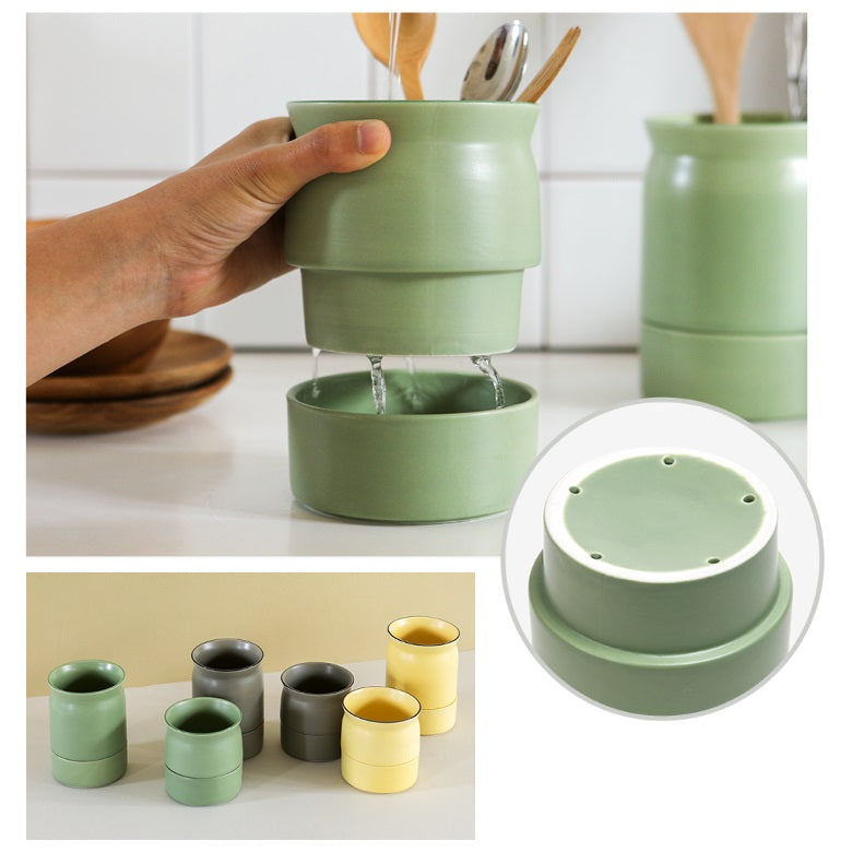 Dailylike Milky Cutlery Holder Set