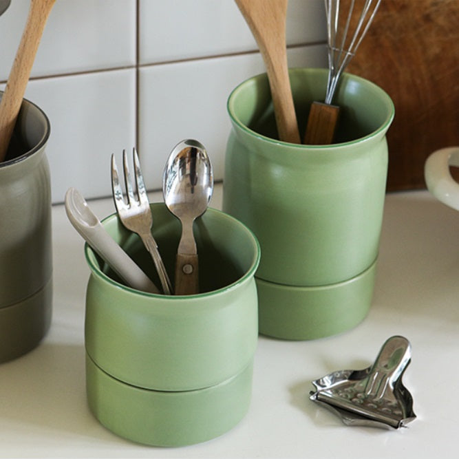 Dailylike Milky Cutlery Holder Set