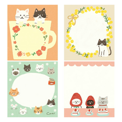 Furukawa Paper Works My Life Collection Memo Pad - Cat