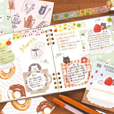 Furukawa Paper Works My Life Collection Sticky Note - Cup Hedgehog