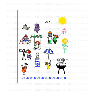 Sakuralala x Igloo*Dining* 365™ Clear Stamps - Natsu