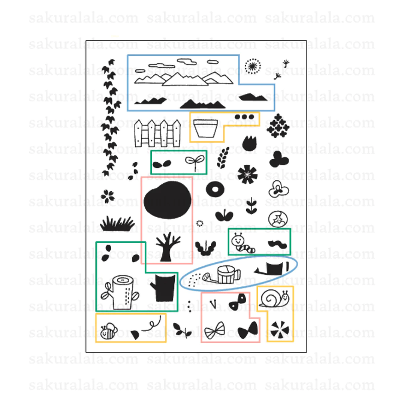 Sakuralala x Igloo*Dining* 365™ Clear Stamps - Nature