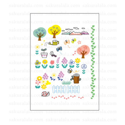Sakuralala x Igloo*Dining* 365™ Clear Stamps - Nature