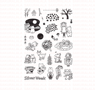 Sakuralala x Igloo*Dining* 365™ Clear Stamps - Nippon-Aki