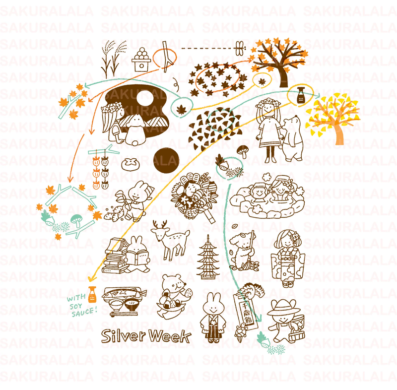 Sakuralala x Igloo*Dining* 365™ Clear Stamps - Nippon-Aki