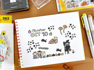Sakuralala x Igloo*Dining* 365™ Clear Stamps - October